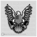 Bald Eagle 2A We The People Liberty Gadsden 1776 American Flag decal sticker