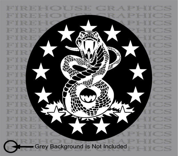 Don't Tread On Me Liberty Gadsden 1776 American Flag decal sticker