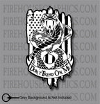 Gadsden Don't Tread On Me 1776 We The People Snake American Flag sticker decal