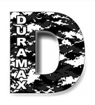 Duramax Silverado D Sierra Truck digital camo diesel sticker decal