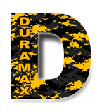 Duramax Silverado D Sierra Truck digital camo diesel sticker decal