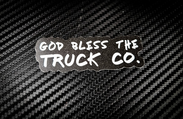 Buy 3 save 33% (mix and match) God bless the truck co (two decals 3")  Sticker