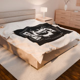 Firefighter B-Shift Helmet Shield Velveteen Plush Blanket — Firefighter Throw