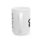 Firefighter Ceramic Mug — Brunette Baddie Fog Nozzle (11oz, 15oz)