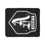 A Shift Firefighter Helmet Shield Fleece Sherpa Blanket | Firefighter Helmet Design