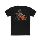 Firefighter Brunette Pinup Fog Nozzle Crew Tee