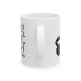 Firefighter Ceramic Mug — Brunette Baddie Fog Nozzle (11oz, 15oz)