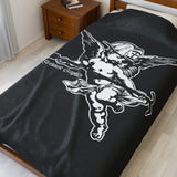 Firefighter Guardian Angel Velveteen Plush Blanket — New York Hook