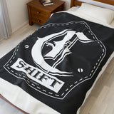 Firefighter C-Shift Helmet Shield Velveteen Plush Blanket — Firefighter Throw