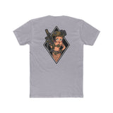 Tactical Betty Tee — Cartoon Betty Holding Rifle Graphic T-Shirt