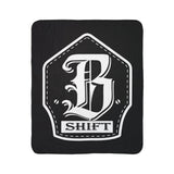 B Shift Firefighter Helmet Shield Fleece Sherpa Blanket | Firefighter Helmet Design