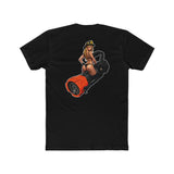 Firefighter Blonde Pinup Fog Nozzle Crew Tee