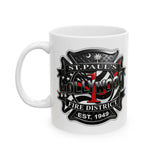 SPFD Station 1 Ceramic Mug — Firefighter Coffee Mug (11oz, 15oz)