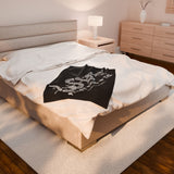 "First Due or Die' Velveteen Plush Blanket — Firefighter Throw