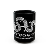 First Due or Die Firehouse Graphics Coffee Mug — 11oz & 15oz Black