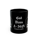 "God Bless A-Shift" Firehouse Graphics Coffee Mug — 11oz & 15oz Black