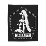 Firefighter A-Shift Helmet Shield Velveteen Plush Blanket — Firefighter Throw