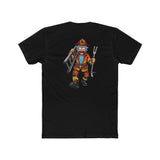 Firefighter Rick Tee — Cartoon Rick Holding Rifle Graphic T-Shirt