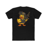 Tactical Ducky Tee — Cartoon Duck Holding Rifle Graphic T-Shirt