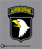 101st Airborne Division Army American Flag sticker decal
