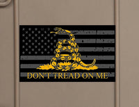 American Flag Gadsden 1776 Don't Tread On Me Weathered Vinyl Sticker Decal
