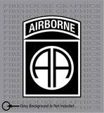 82nd Airborne Division US Army American Flag Veteran sticker decal