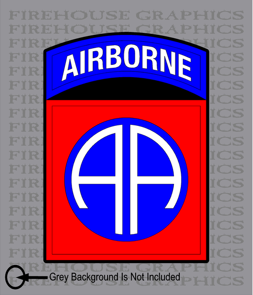 82nd Airborne Division Army American Flag sticker decal