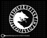 Viking “ÚLFHÉÐNAR, NO Mercy, ONLY Violence Wolf Decal Sticker