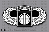 82nd Airborne Division Parachutist Jump Wings  Army sticker decal
