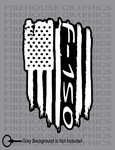 Ford F150 F-150 Truck American Flag sticker decal