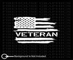 US Veteran American flag Army Navy Marines Air Force vinyl sticker decal