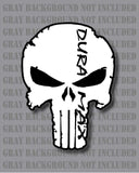 Skull Chevy Duramax Diesel Silverado Truck Window vinyl sticker decal