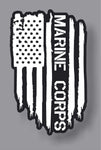 USMC Marine Corps veteran American flag military sticker decal