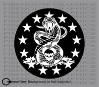 Don't Tread On Me Liberty Gadsden 1776 American Flag decal sticker