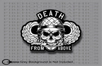 Airborne Division Army Death From Above decal 82nd 101st Rangers Jump Wings