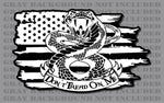 Don't Tread On Me 1776 We The People Liberty Gadsden Rattlesnake American Flag