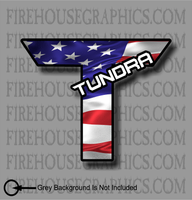 Toyota Tundra Truck American flag Window sticker decal