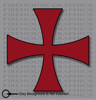 Knights Templar Red Cross Seal Catholic Christian Mason sticker decal