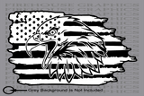 Bald Eagle Freedom 1776 American flag sticker Decal