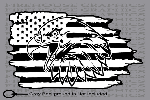 Bald Eagle Freedom 1776 American flag sticker Decal