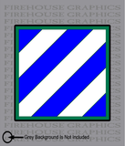 3rd Infantry Division Army Marne American Flag sticker decal