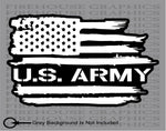 US Army Soldier Veteran American flag Military United States sticker decal