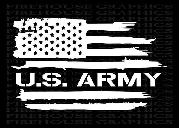 US Veteran American flag US Army Soldier vinyl sticker decal