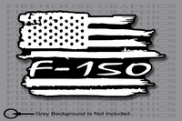 Ford F-150 F150 Truck American flag sticker Decal