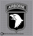 101st Airborne Division Army veteran American Flag sticker decal