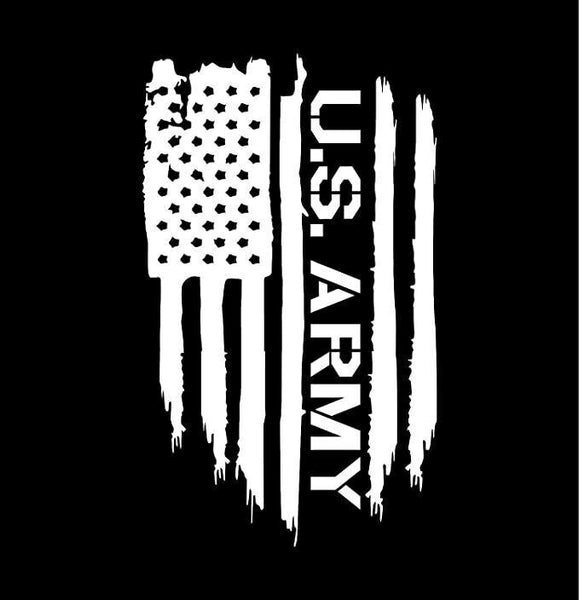 US Army Soldier Veteran American flag Military United States sticker decal