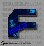 Ford F-150 F150 Truck Blue Camo Kryptic Window sticker decal