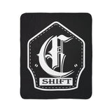 C Shift Firefighter Helmet Shield Fleece Sherpa Blanket | Firefighter Helmet Design