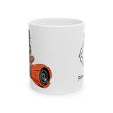 Firefighter Ceramic Mug — Brunette Baddie Fog Nozzle (11oz, 15oz)