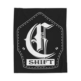 Firefighter C-Shift Helmet Shield Velveteen Plush Blanket — Firefighter Throw